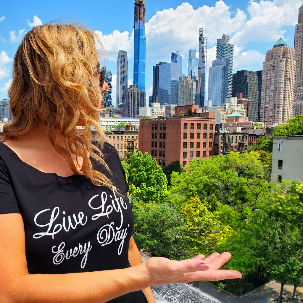 Live Life Every Day - Green and Sustainable Clothing, T-Shirts and Hoodies made with Organic Cotton, Bamboo, Recycled Polyester and water based inks