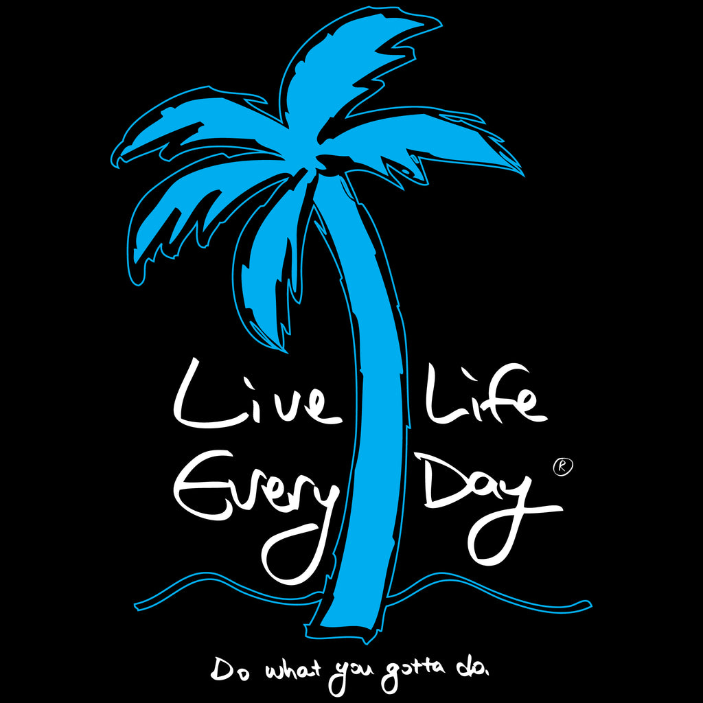 Logo Zip Hoodie - Live Life Every Day